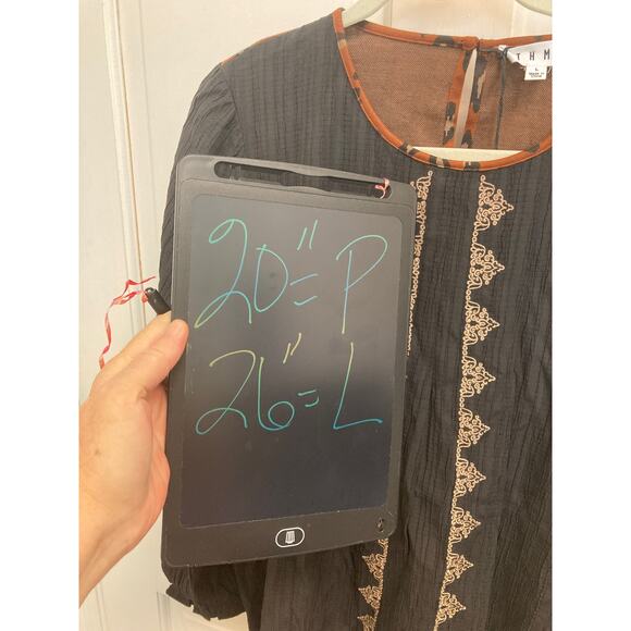 NWT THML Blouse Black & Animal Print Size L - Picture 10 of 10